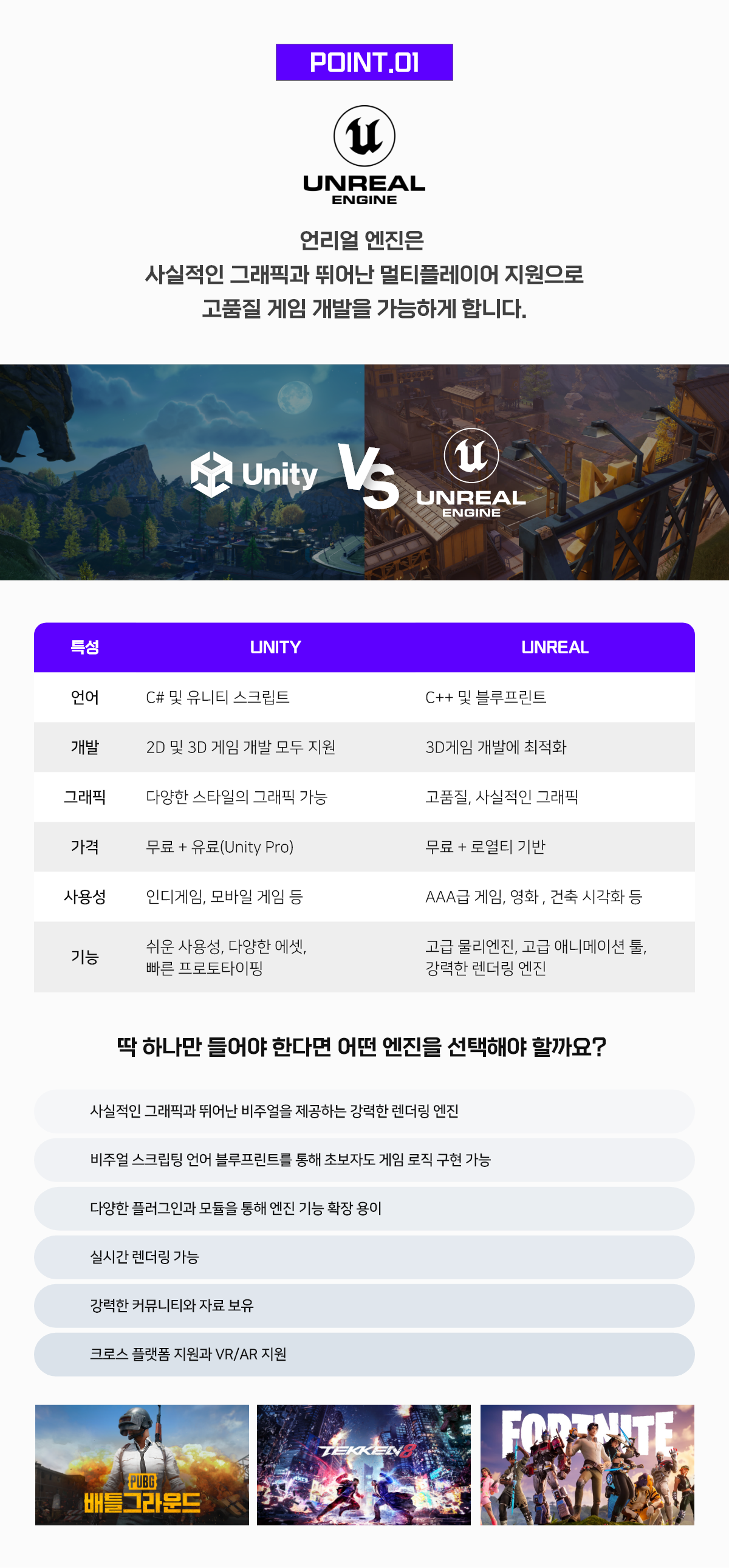 POINT01.사실적인 그래픽의 언리얼 엔진
